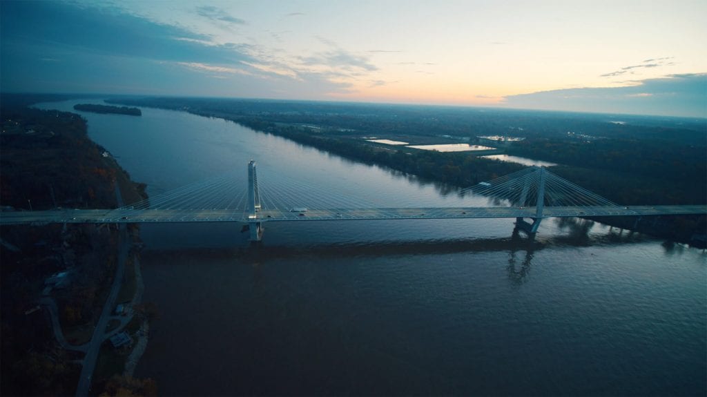 A beautiful shot of a bridge over a river.